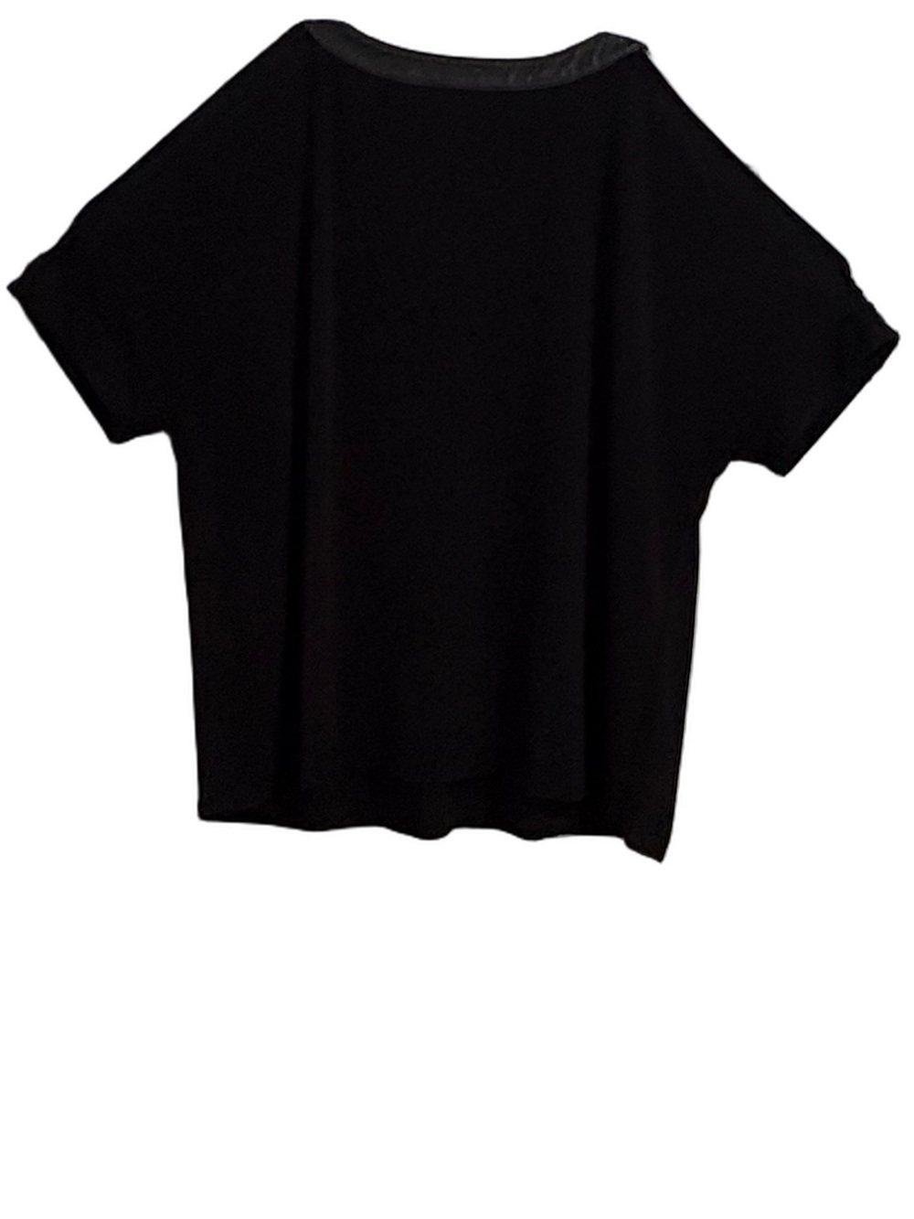 Michael Michael Kohrs V-Neck Cold Shoulder Top with Faux Leather Trim - Picture 5 of 6